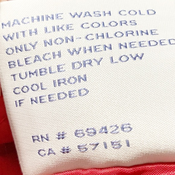 G. H. Bass Maine USA Fully Lined Zip Front Hood Windbreaker Jacket Red White❤️🤍 - Picture 12 of 13